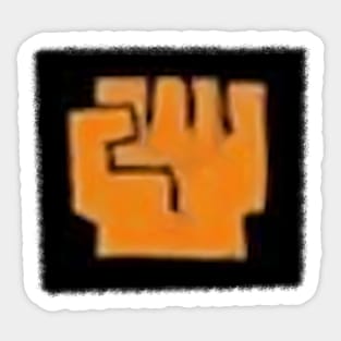 Orky Boss Fist Glyph Sticker